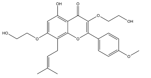 3,7-Bis(2-hydroxyethyl) lcaritin  (Icariin derivative)