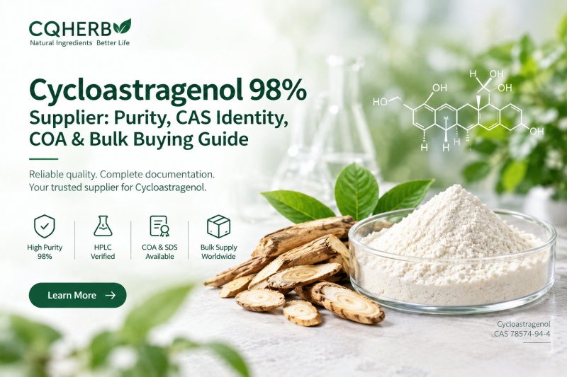Cycloastragenol 98% Supplier: Purity, CAS & Bulk Buying Guide