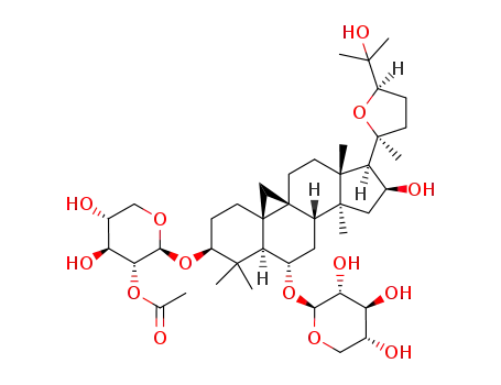 20S,24R-epoxycycloartan-3,6,16,25-tetraol-3-O-β-D-(2'-O-acetyl)xylopyranosyl-6-O-β-D-xylopyranoside
