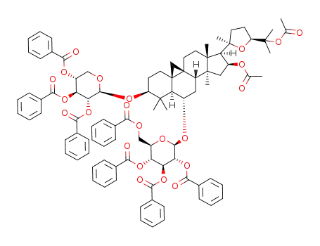 3-O-(2,3,4-tri-O-benzoyl-β-D-xylopyranosyl)-6-O-(2,3,4,6-tetra-O-benzoyl-β-D-glucopyranosyl)-16,25-di-O-acetylcycloastragenol